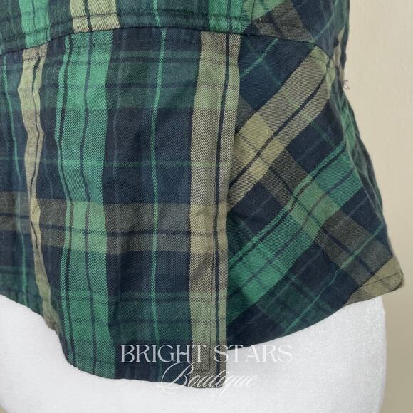 Rare Plaid Tartan Corset Top ASO Elena Gilbert The Vampire Diaries Y2K TVD - Picture 9 of 10